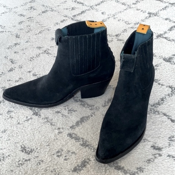 PS Kaufman X Lenni The Label Black Suede Freeway Chelsea Boot. 7.5 Like NEW! - Picture 4 of 15
